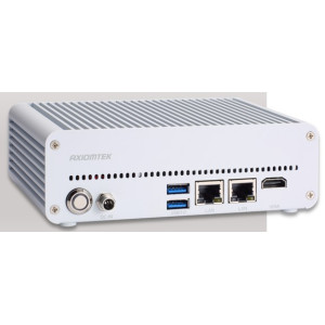 Axiomtek APC238 Chassis with pre-installed with the PICO338 SBC, 128GB NVMe, I/O accessibility